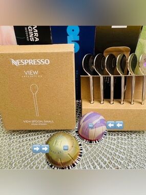 Nespresso Silver Polished Espresso Spoons - Set of 6